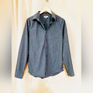 EXPRESS Fitted Blue Button Up Shirt Men’s